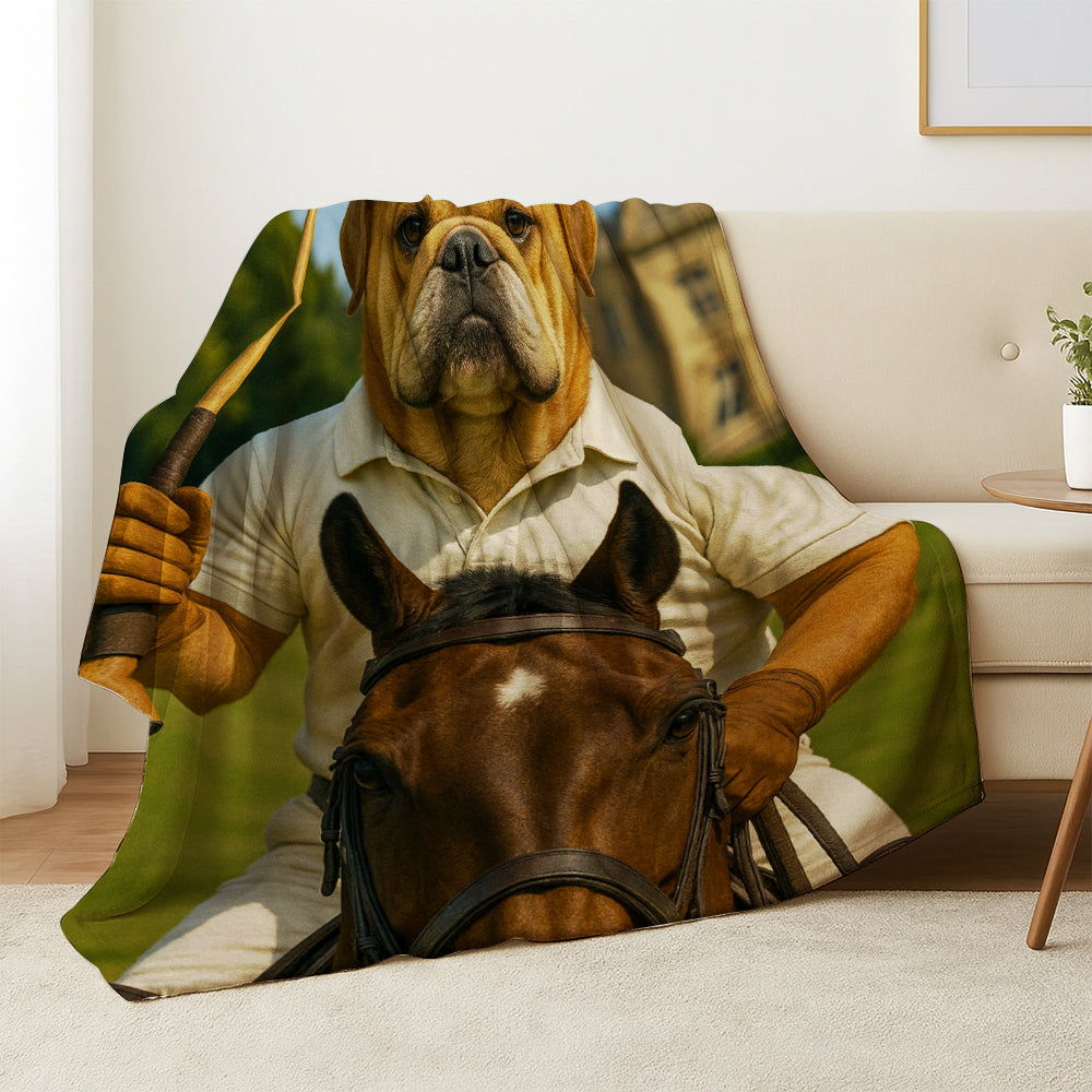 Custom Photo Polo Sport Dog BlanketGift For Dog Lovers