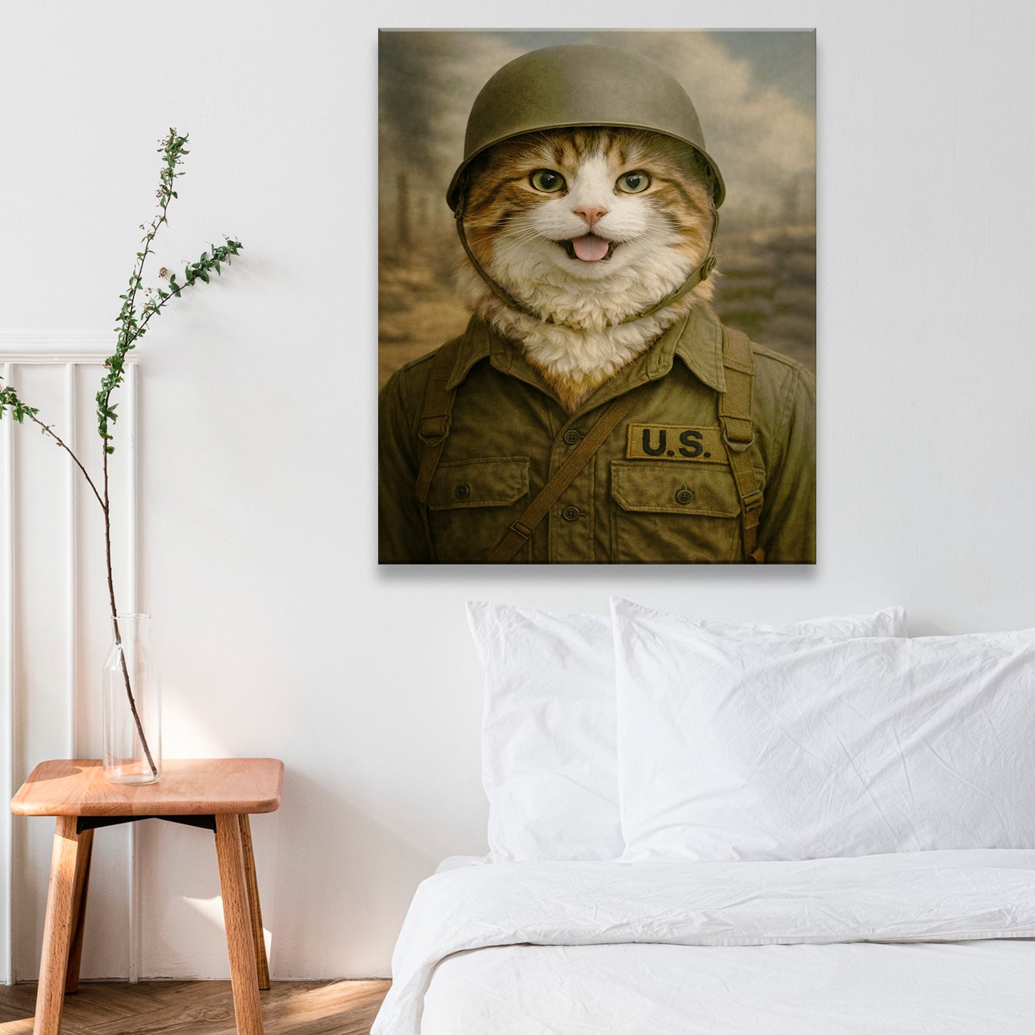 Custom Photo Military Canvas Canvas Gift For Canvas Lovers