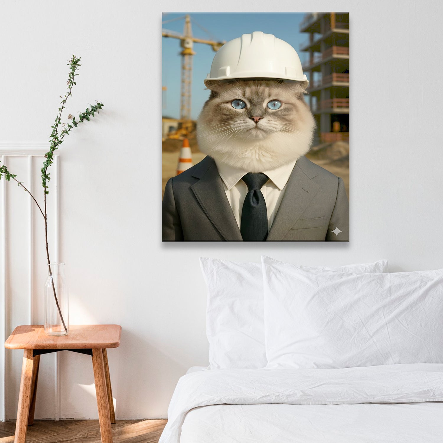 Custom Photo Engineer Construction Canvas Canvas Gift For Canvas Lovers