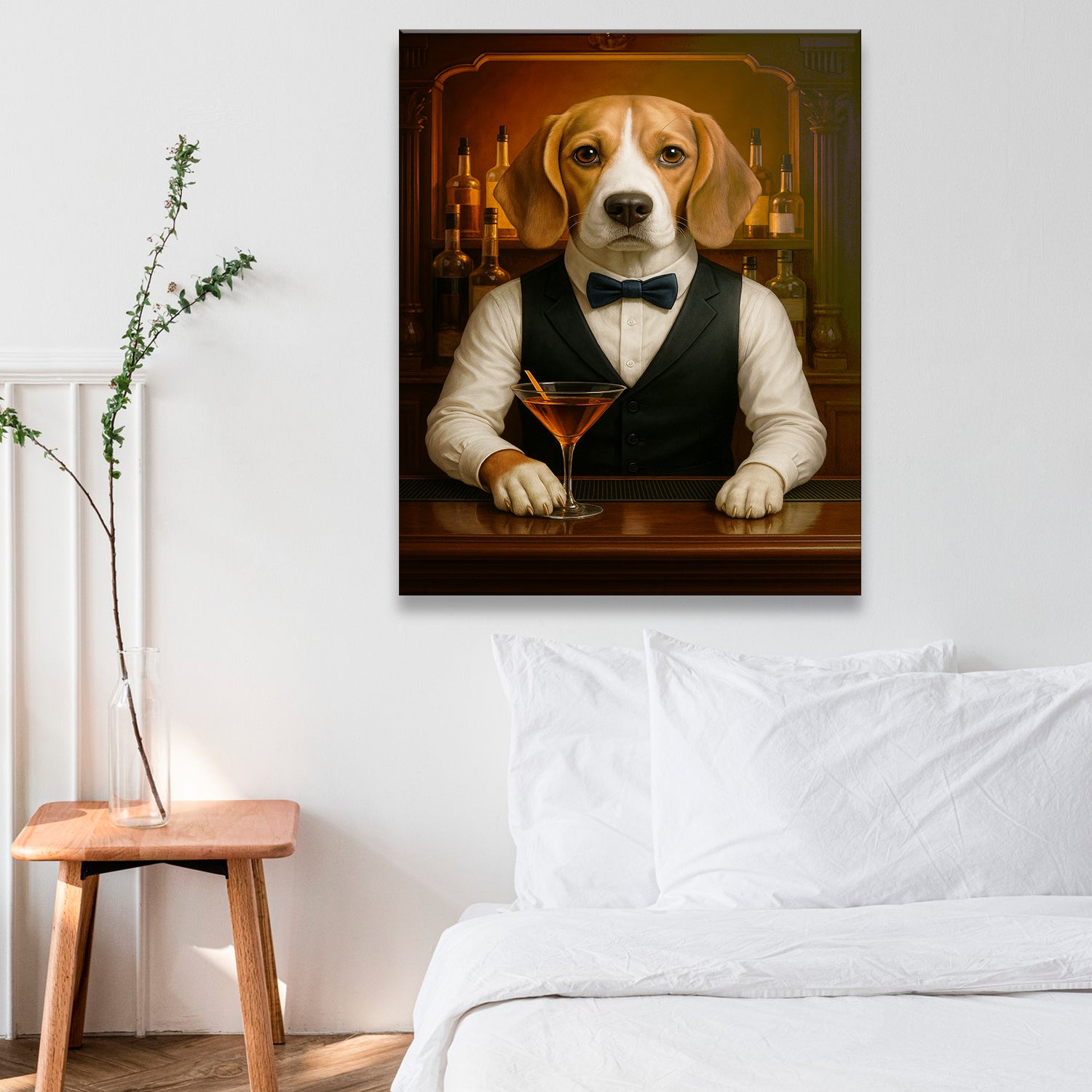 Personalized Dog Portrait Bartender