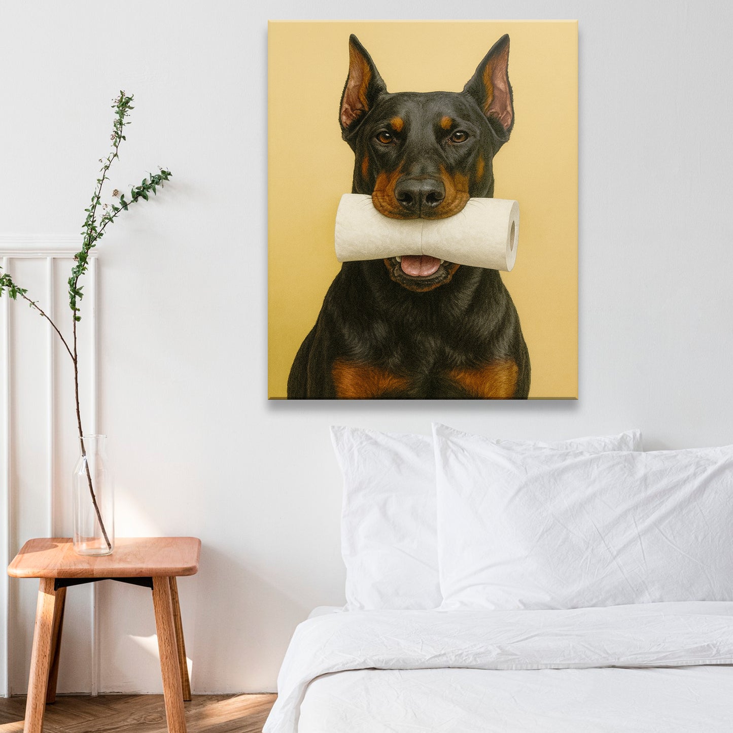 Custom Photo Dog Bathroom Style 23 Canvas Gift For Dog Lovers