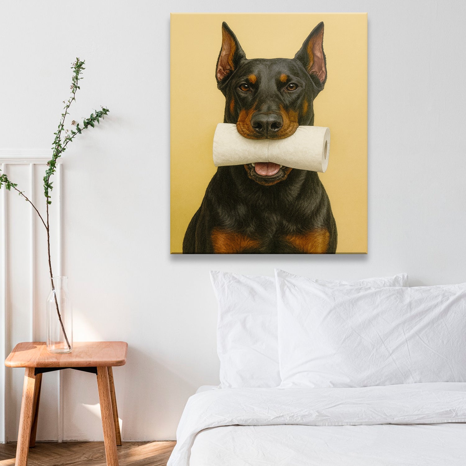 Custom Photo Dog Bathroom Style 23 Canvas Gift For Dog Lovers
