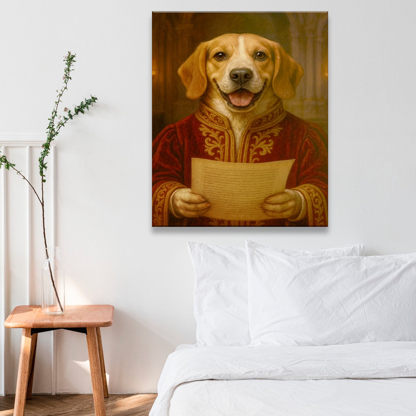 Custom Photo Dog Royal Style 06 Canvas Gift For Dog Lovers