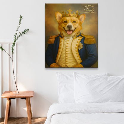 Custom Photo Great Captain Dog Canvas Gift For Dog Lovers