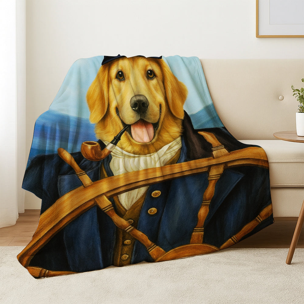 Custom Photo Sailor Dog BlanketGift For Dog Lovers