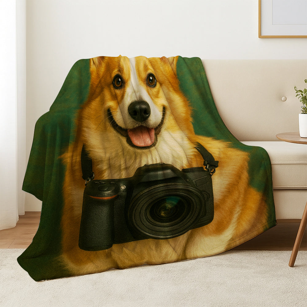 Custom Photo Photographer Dog BlanketGift For Dog Lovers