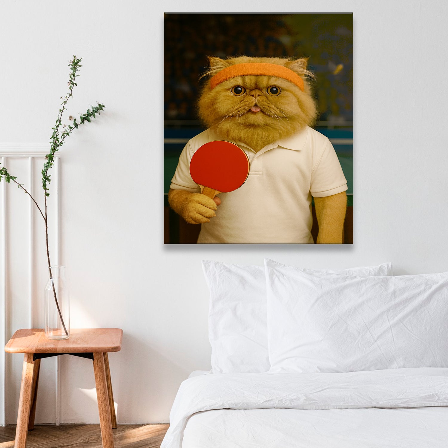 Custom Photo Table Tennis Cat Gift For Cat Lovers