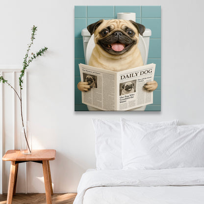 Custom Photo Dog Toilet Bathroom