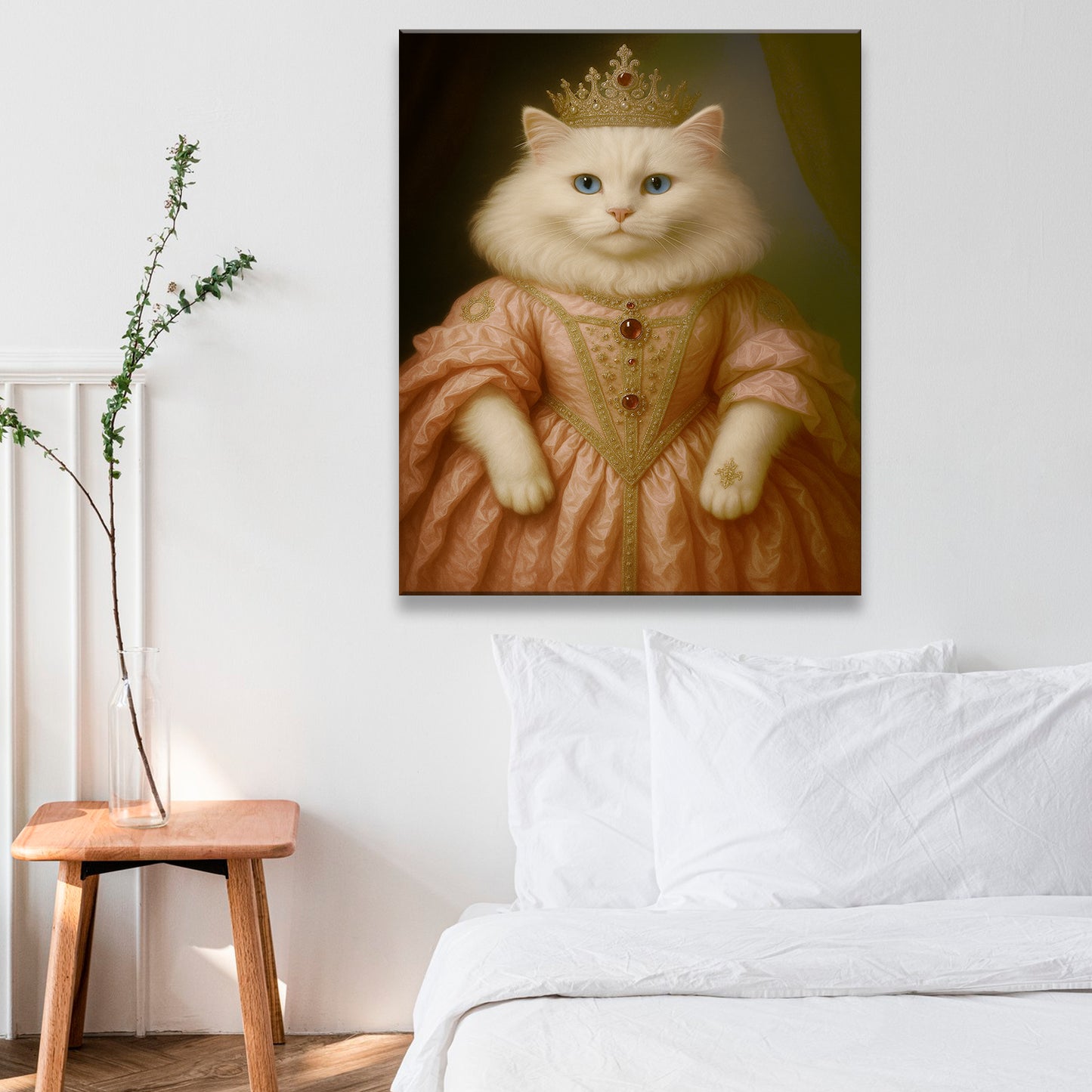 Custom Cat Queen Royal Canvas