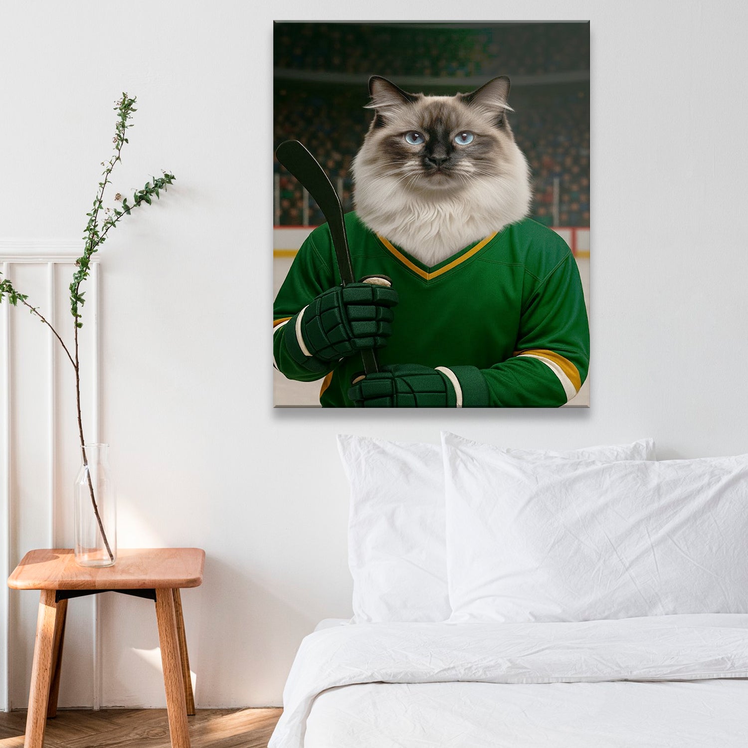 Custom Photo Hockey Player Canvas Canvas Gift For Canvas Lovers