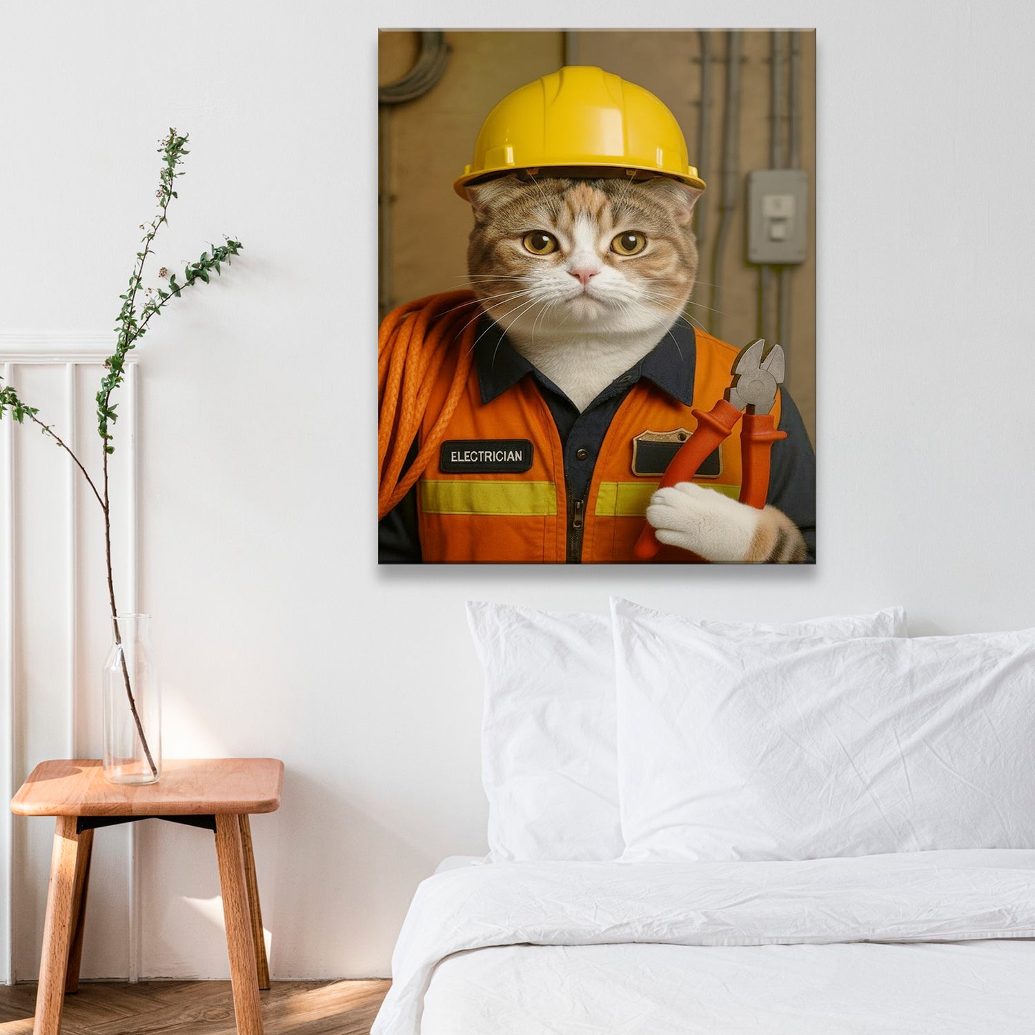 Custom Photo Electrician Canvas Canvas Gift For Canvas Lovers