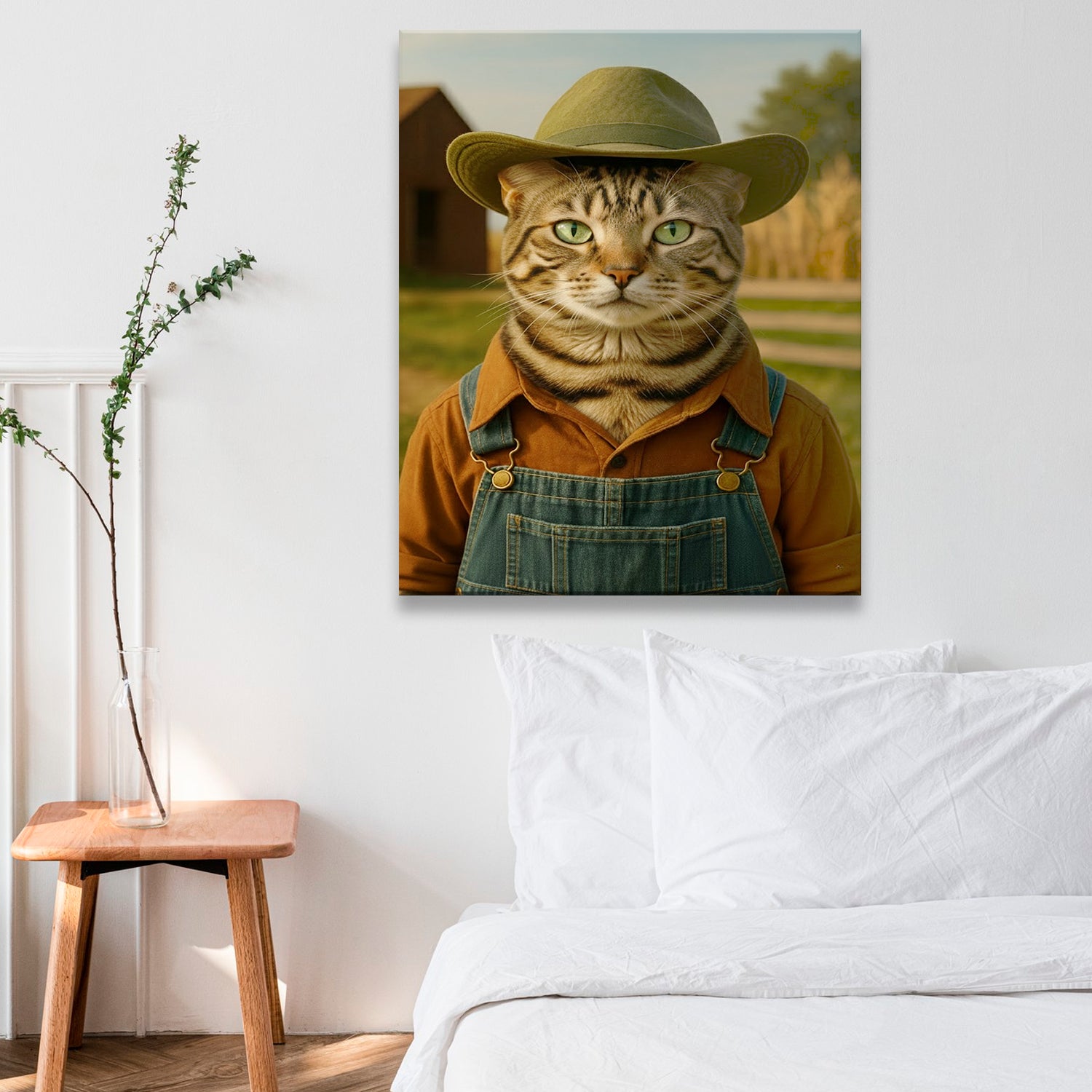 Custom Photo Farmer Farmhouse Canvas Canvas