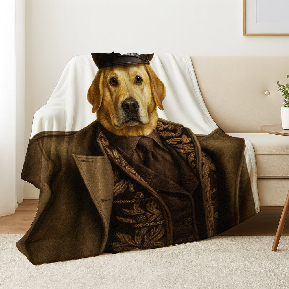 Custom Photo Captain Dog Canvas