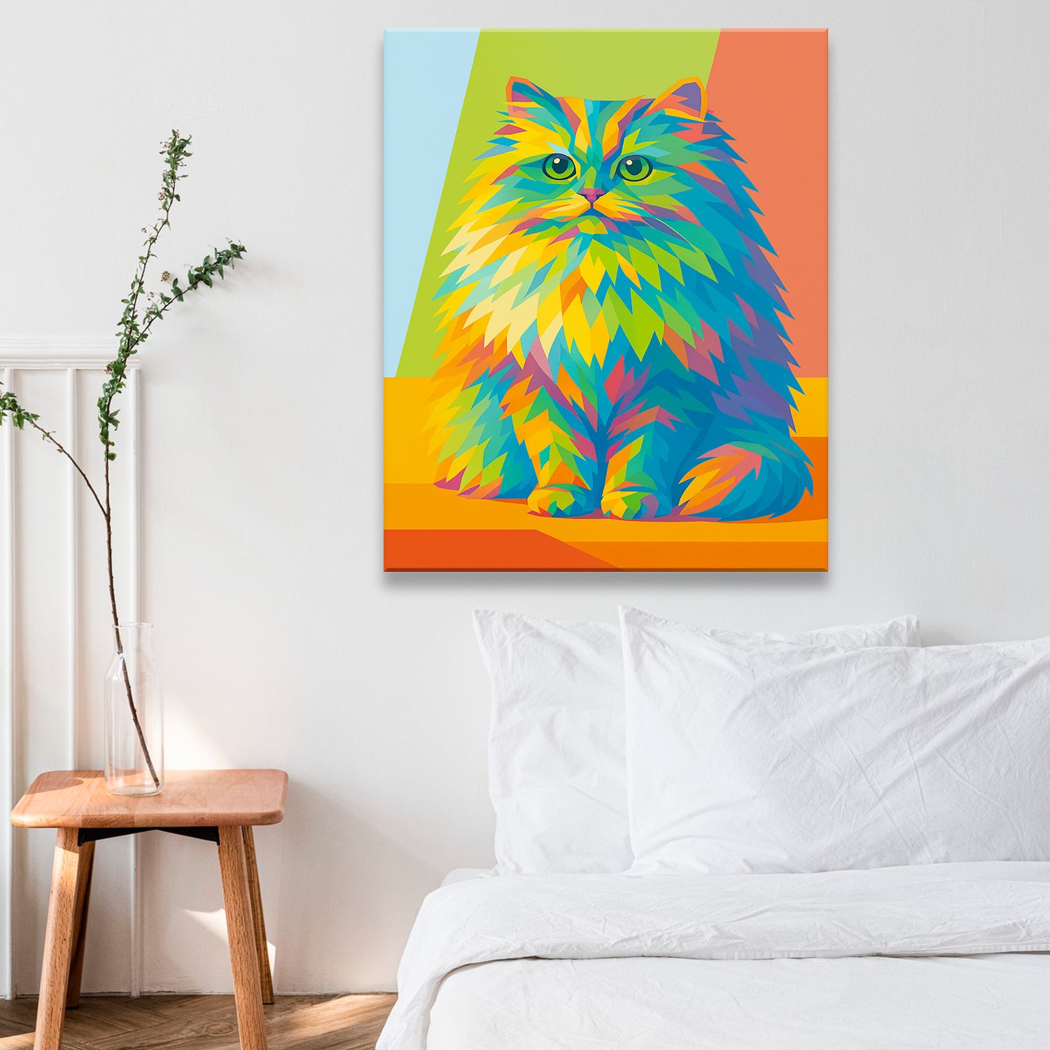 Custom Photo Pop Art Canvas Gift For Cat Lovers