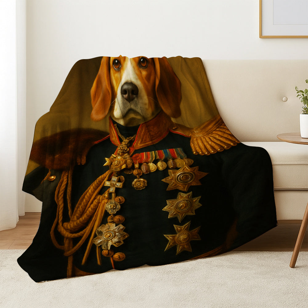 Custom Photo Dog Royal King Blanket Gift For Dog Lover