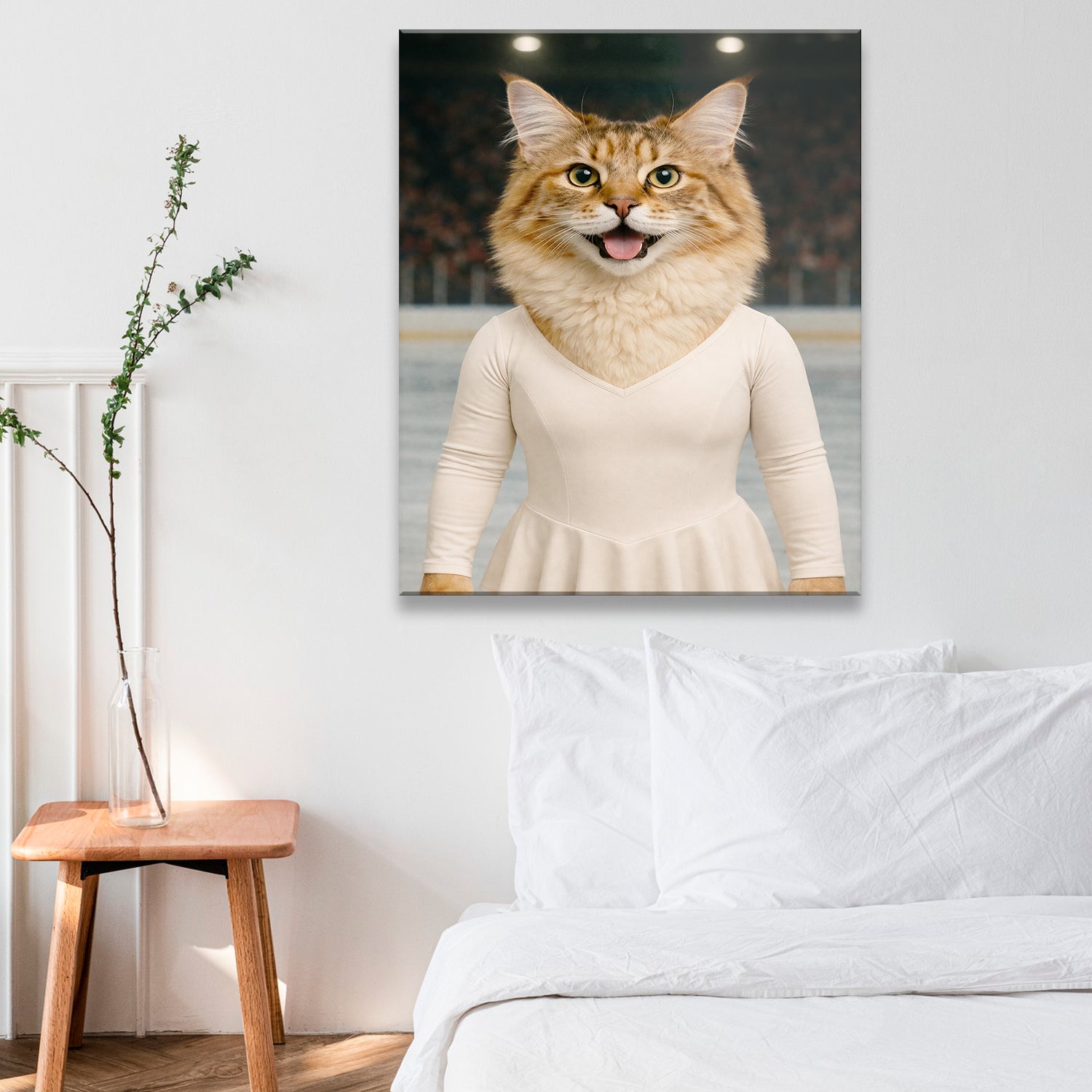 Custom Photo Ice Skater Canvas Canvas Gift For Canvas Lovers