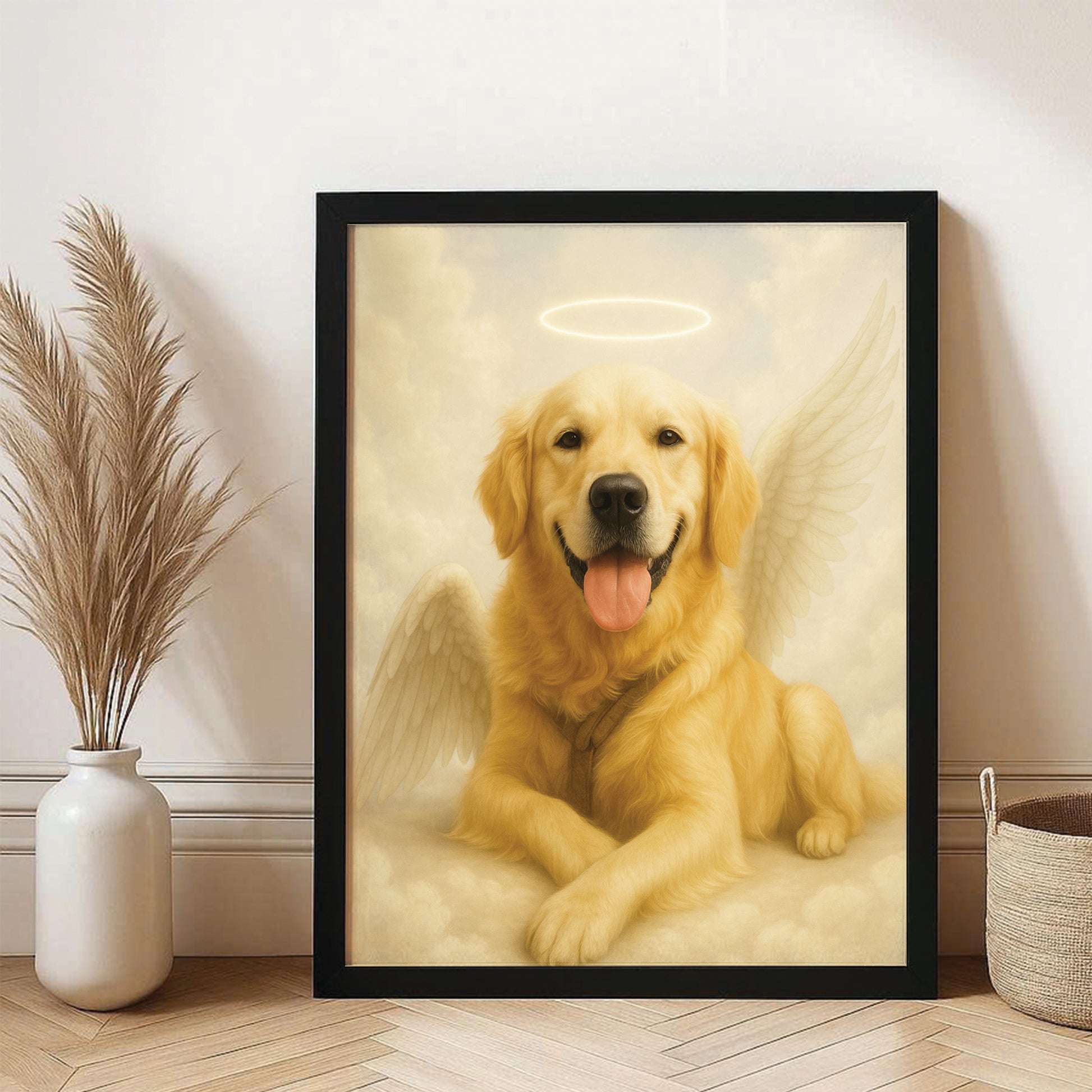 Custom Photo Dog Angel In Heaven _ Gifts For Dog Lovers