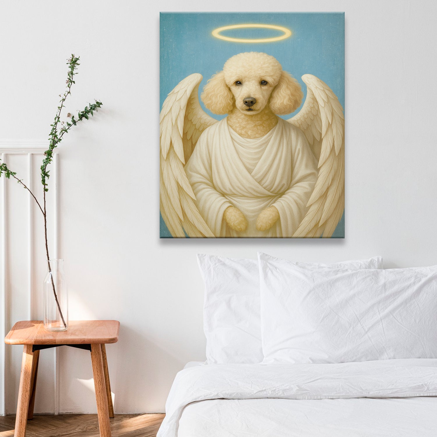 Custom Dog Photo Memorial Canvas _ Memorial Gift For Dog