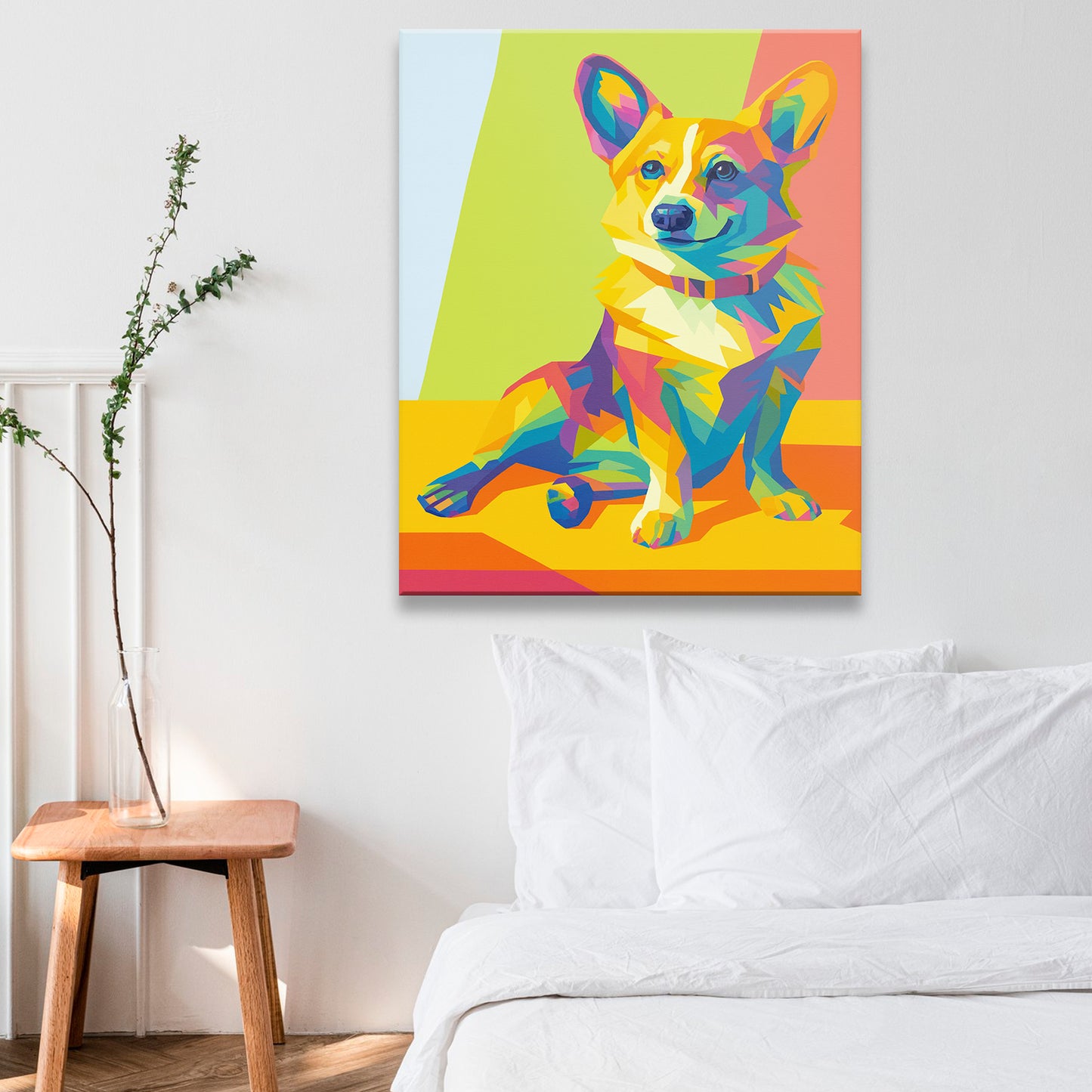 Custom Photo Pop Art Canvas Gift For Dog Lovers