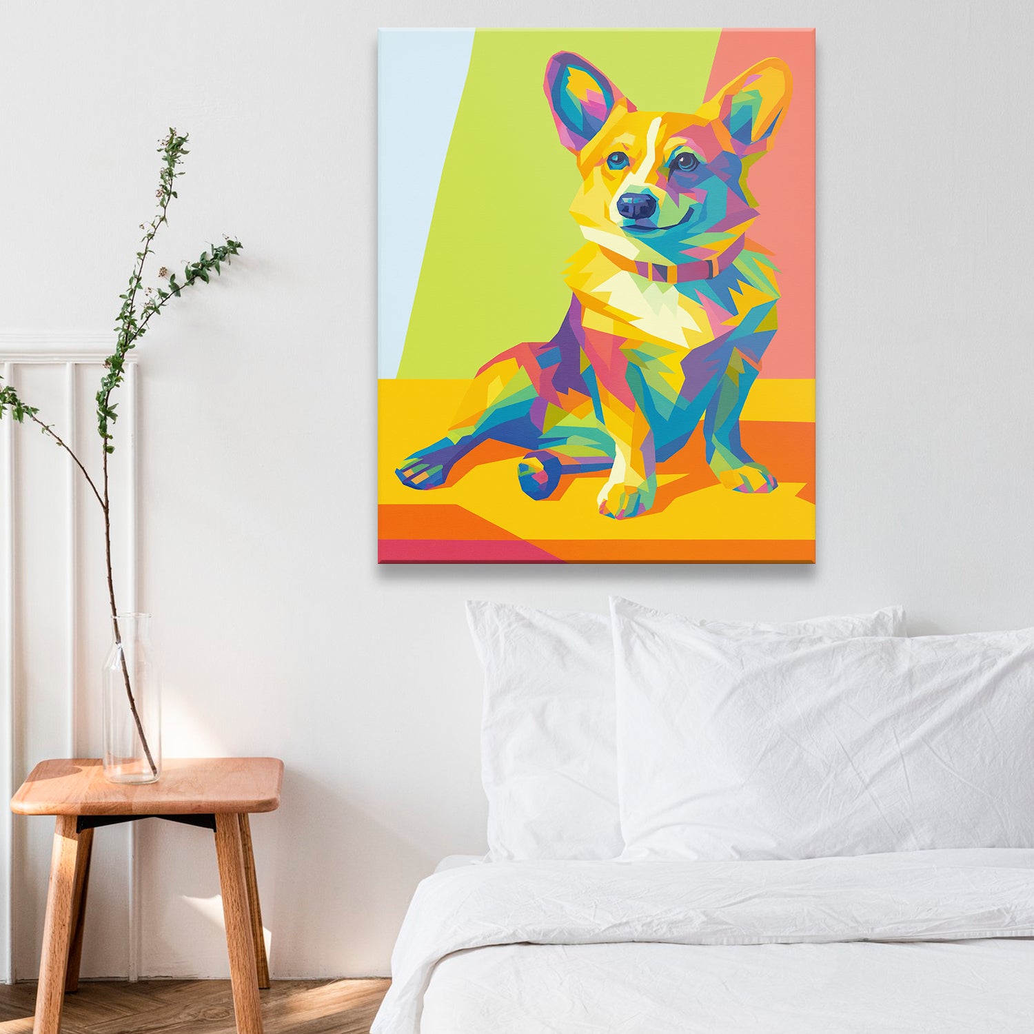 Custom Photo Pop Art Canvas Gift For Dog Lovers