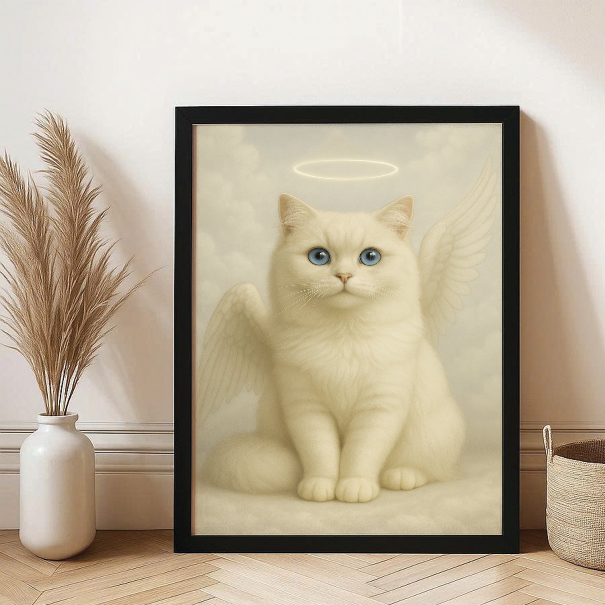 Custom Photo Cat Angel In Heaven _ Gifts For Cat Lovers