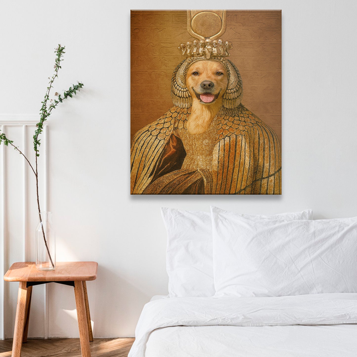 Custom Photo Cleopawtra Dog Canvas Gift For Dog Lovers