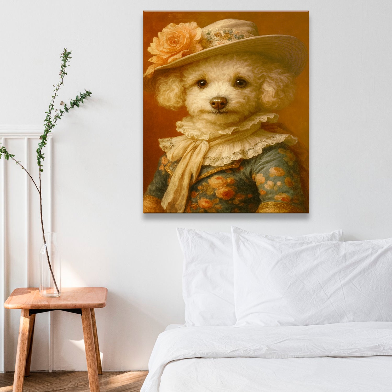 Custom Photo Dog Royal Style 05 Canvas Gift For Dog Lovers