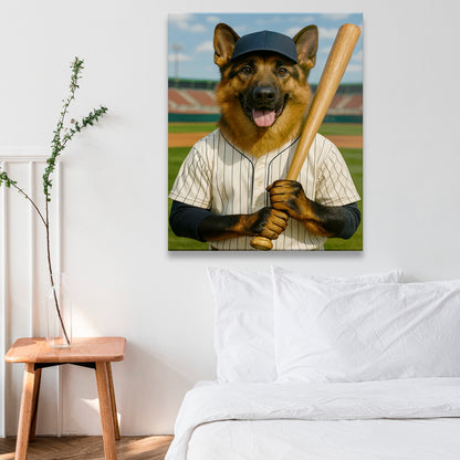 Custom Photo Baseball Player Dog Gift For Dog Lovers