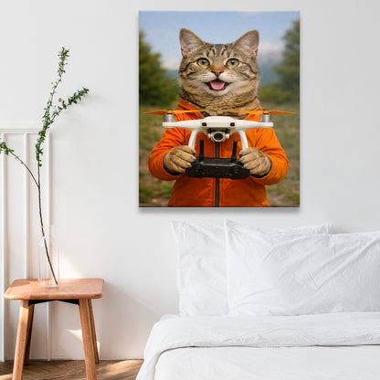 Custom Photo Drone Pilot Canvas Canvas Gift For Canvas Lovers