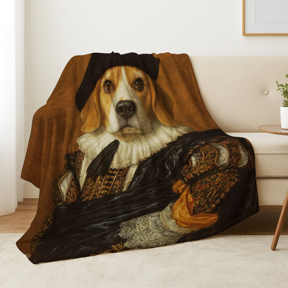 Custom Photo Royal Dog BlanketDog Lover Gifts