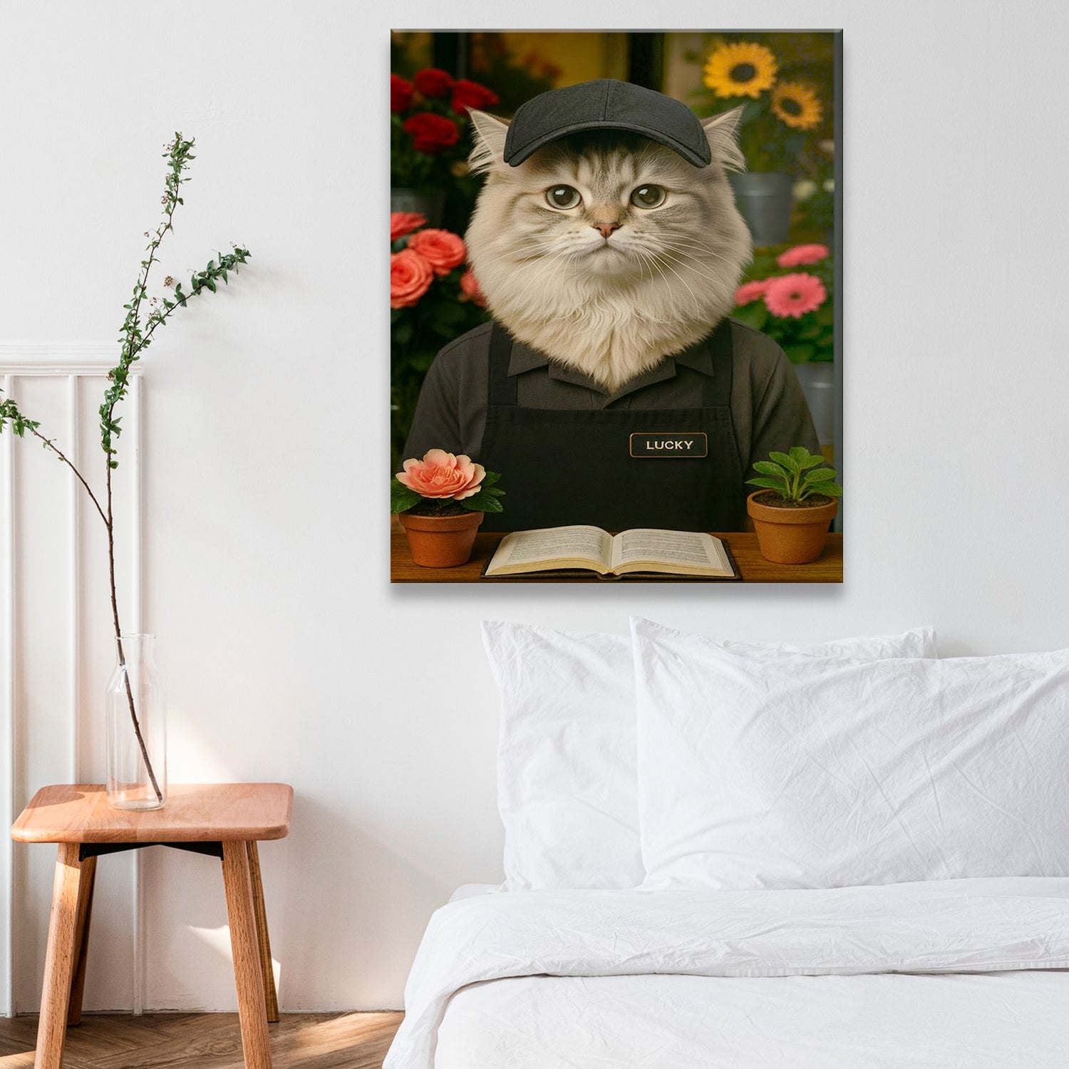 Custom Photo Flower Shop Florist Canvas Canvas Gift For Canvas Lovers