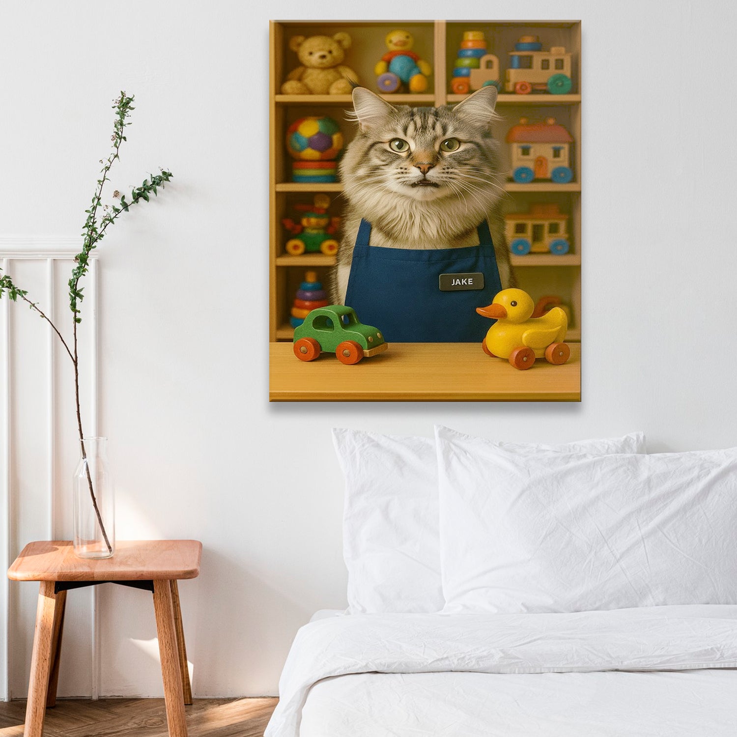Custom Photo Toy Store Cat Canvas Gift For Cat Lovers