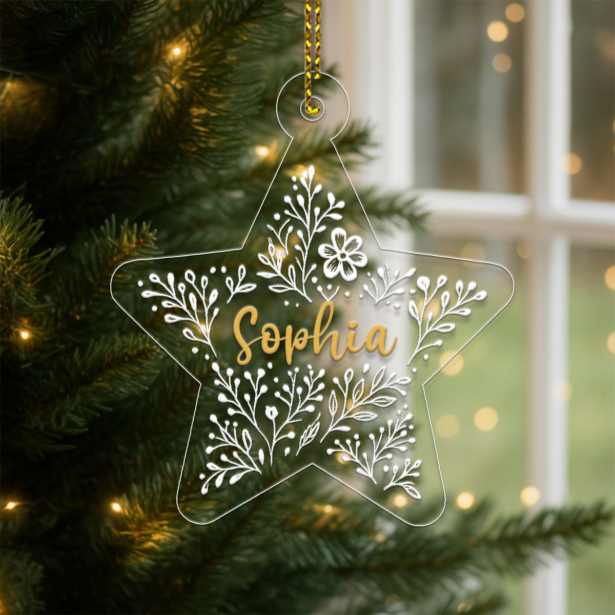 Personalized Star Shaped Christmas