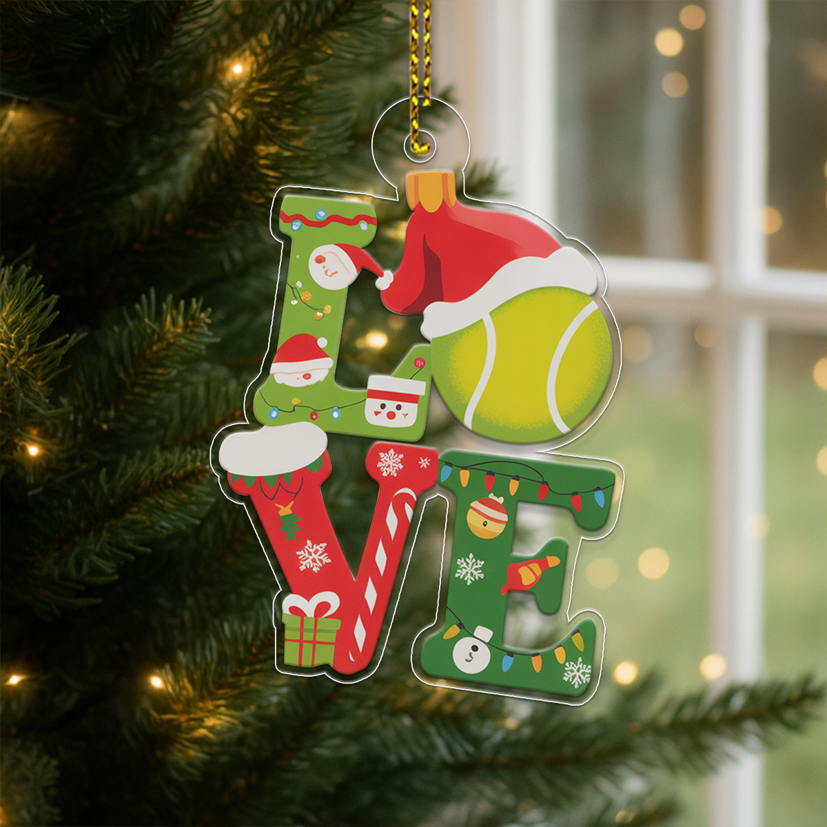 Personalized Tennis Ball Love