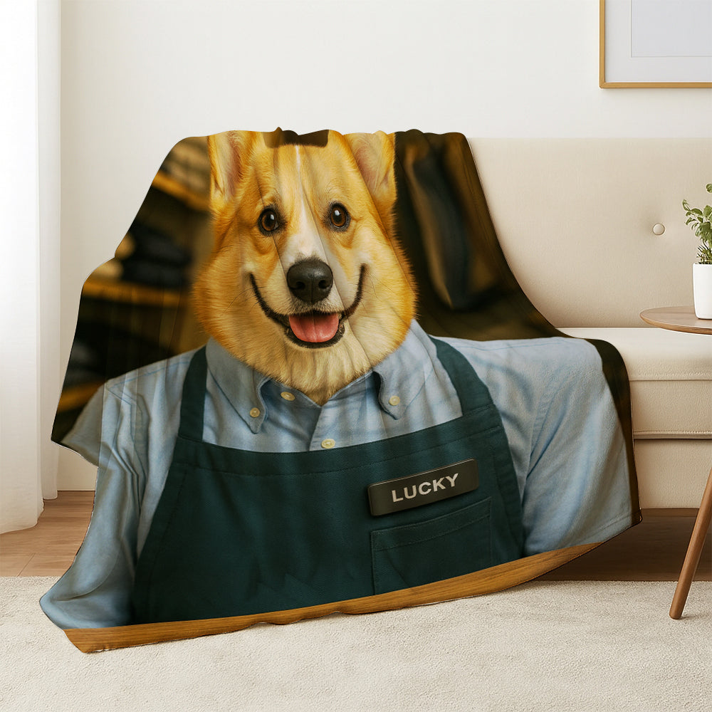 Custom Photo Clothing Store Dog BlanketGift For Dog Lovers