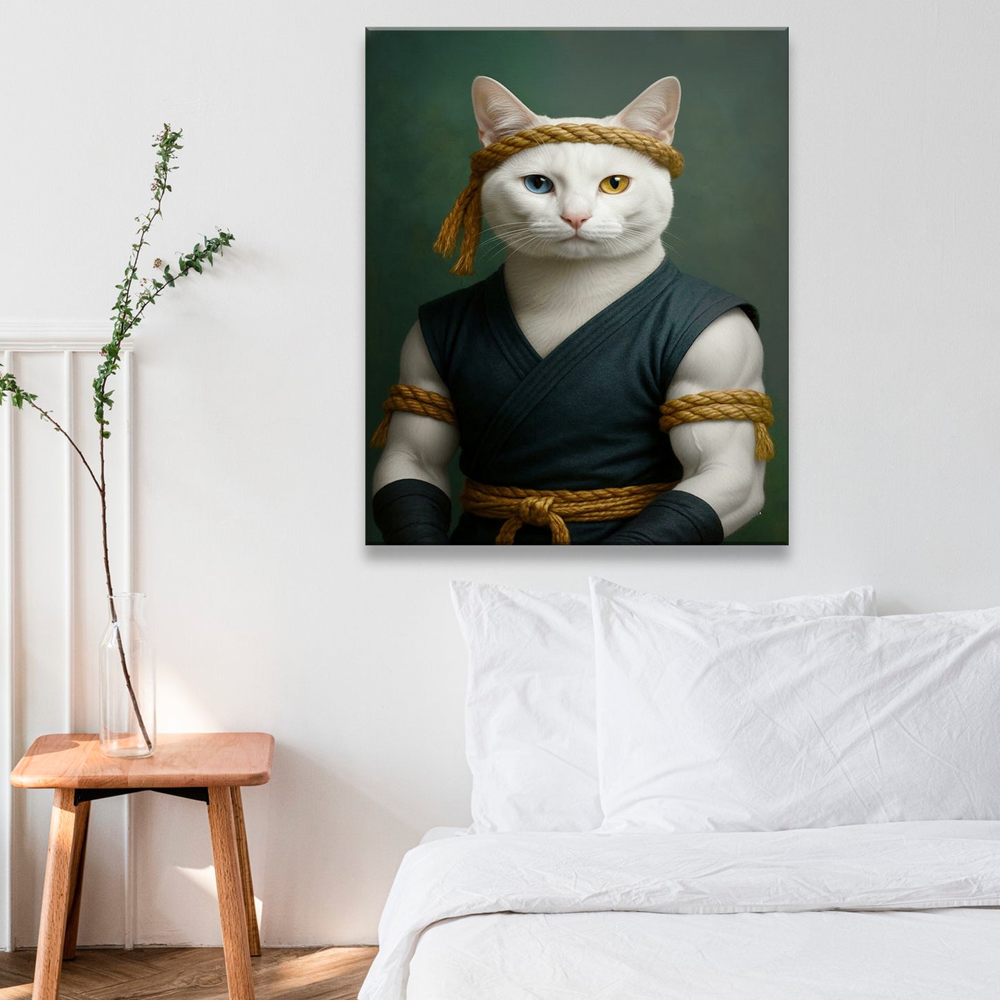Custom Photo Fighter Warrior Art Canvas Canvas Gift For Canvas Lovers