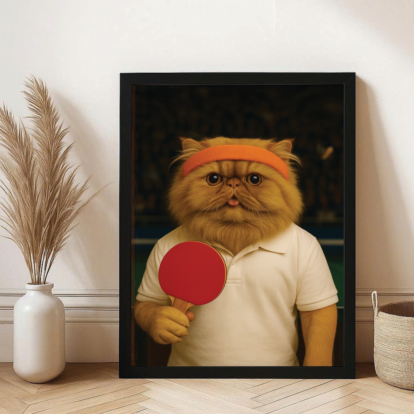 Custom Photo Table Tennis Cat Gift For Cat Lovers