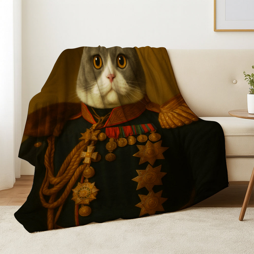 Custom Photo Cat Royal King Blanket _ Gift For Cat Lovers