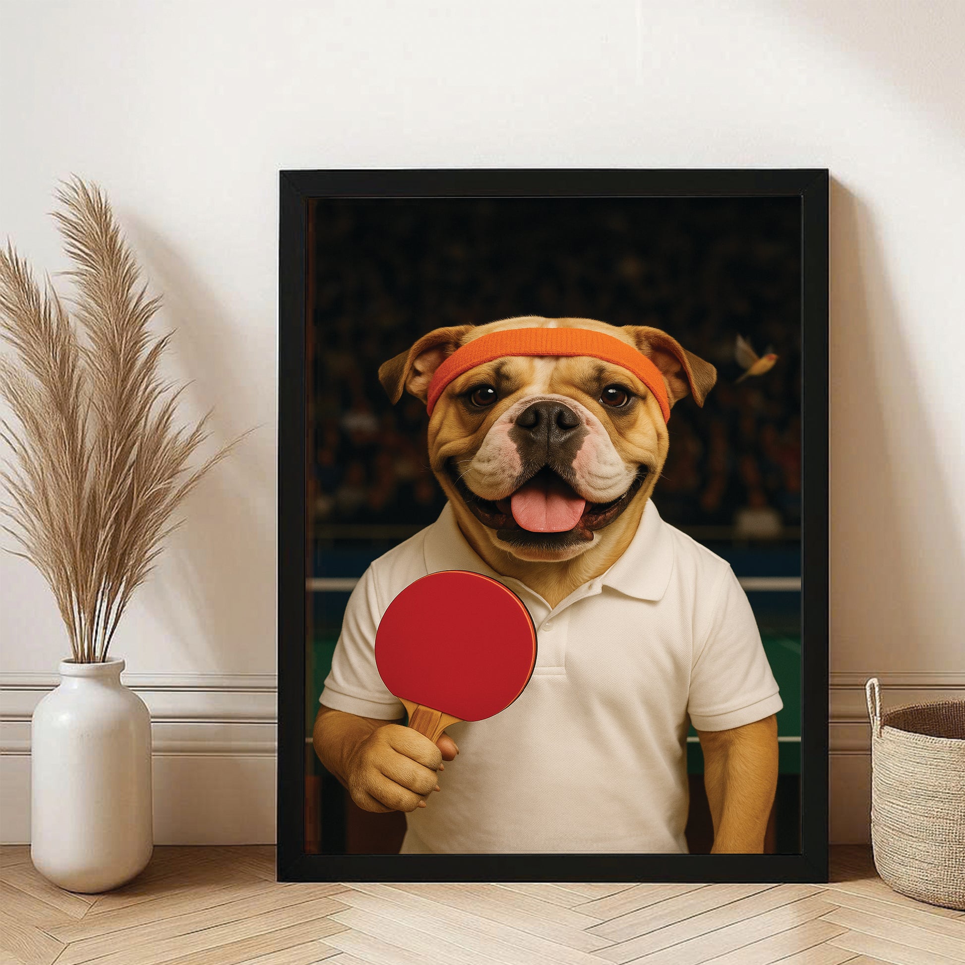 Custom Photo Table Tennis Dog Gift For Dog Lovers