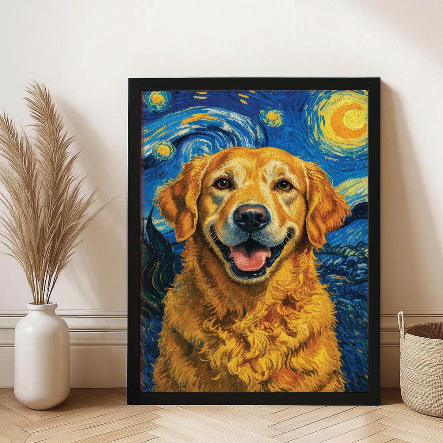 Custom Photo Dog Starry Night