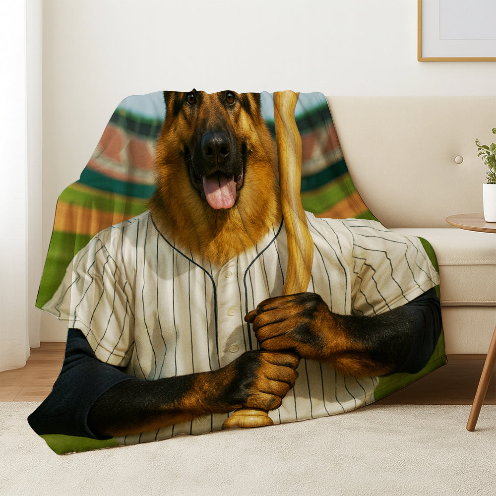 Custom Photo Baseball Player Dog Gift For Dog Lovers