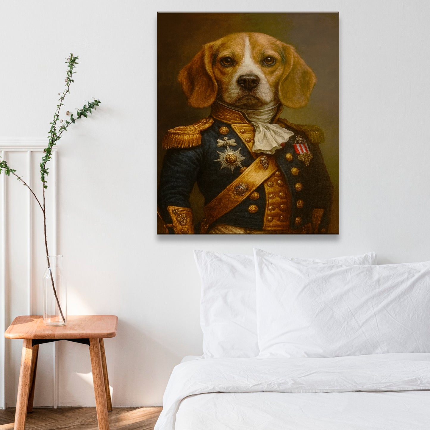 Custom Photo Dog Royal Style 02 Canvas Gift For Dog Lovers