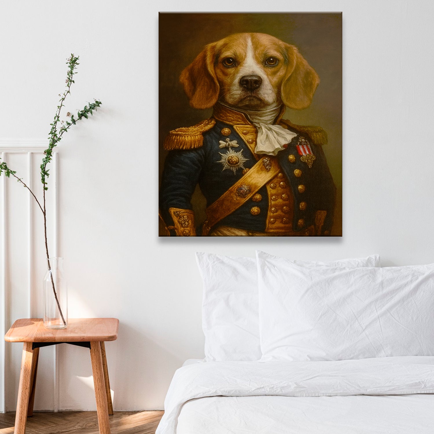 Custom Photo Dog Royal Style 02 Canvas Gift For Dog Lovers