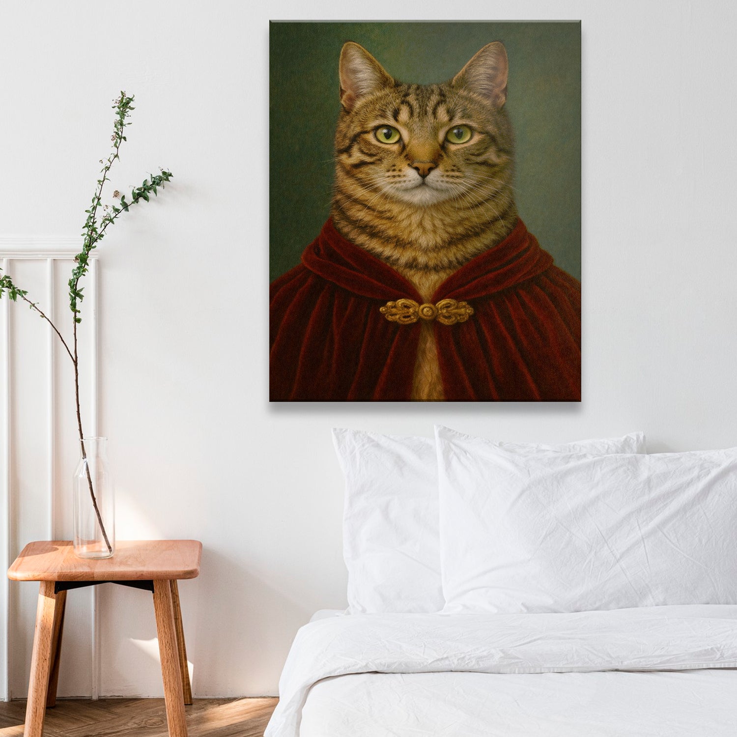 Custom Photo Cat Royal Style 08 Canvas Gift For Cat Lovers