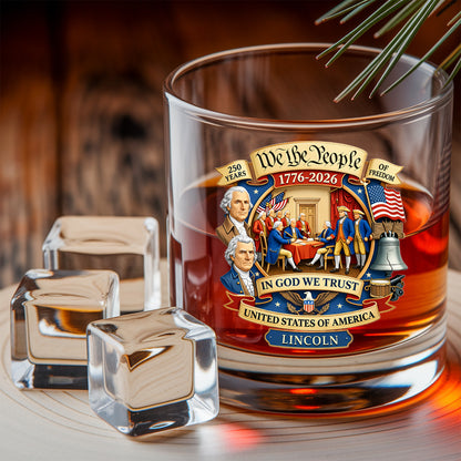 Custom Name We The People Whiskey Decanter Set, Patriotic Gift THUC99