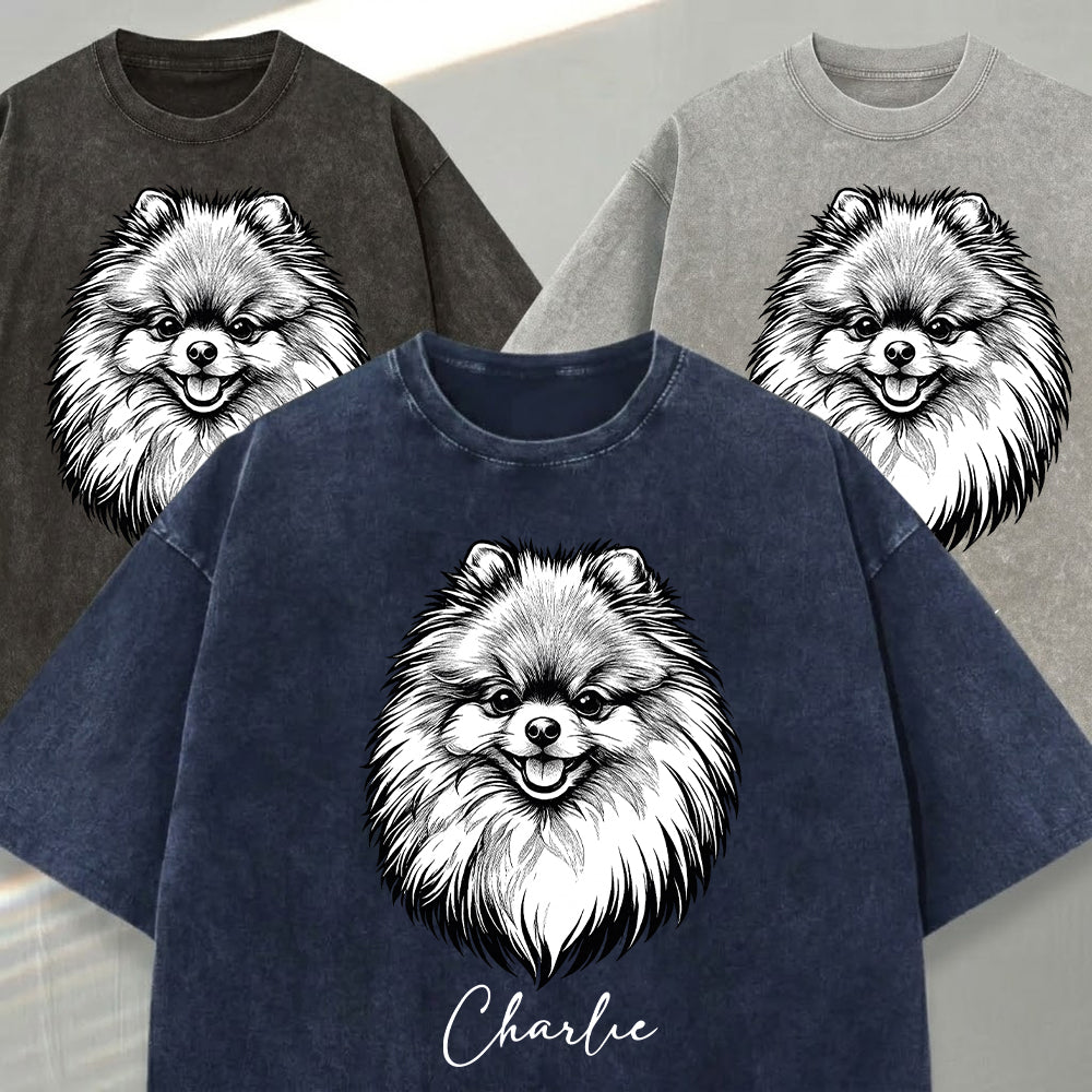 Custom Photo Dog Unisex T-Shirt, Personalized Pet Wash Shirt THUC99
