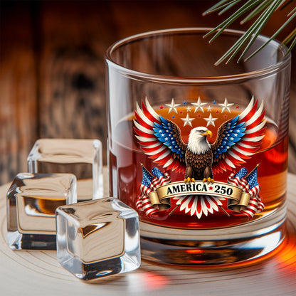 Personalized 250 Years USA Whiskey Decanter Set, Patriotic Gift THUC99