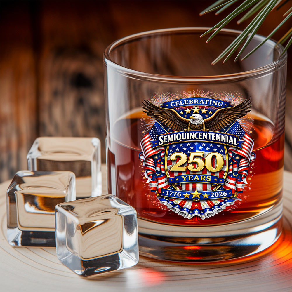 250 Years Whiskey Decanter Set 1776-2026 Patriotic American Gift for Independence Day THUC99