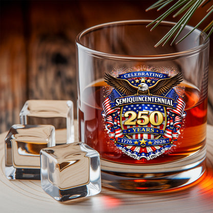 250 Years Whiskey Decanter Set 1776-2026 Patriotic American Gift for Independence Day THUC99