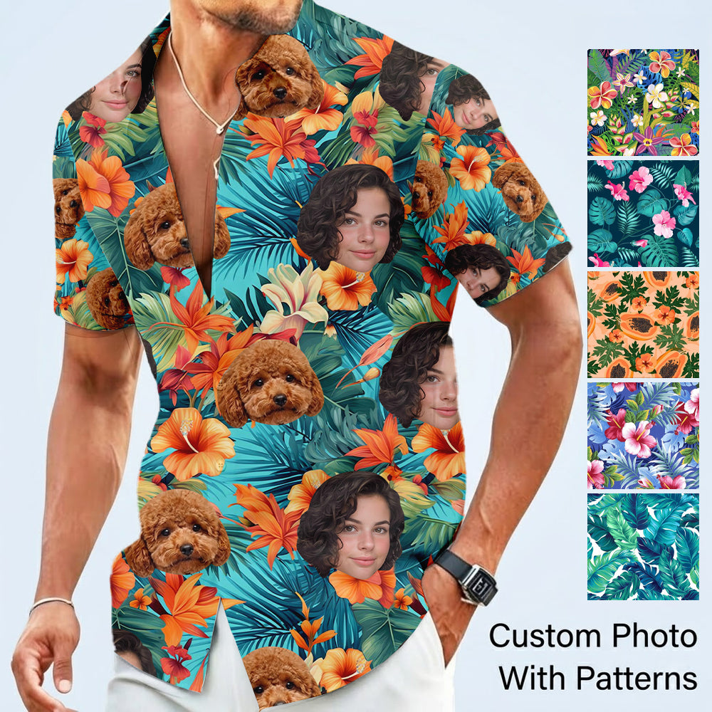 Personalized Photo Dog Hawaiian Shirt, Custom Cat Aloha Shirt, Summer Holiday Gift THUC99